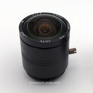 Un objectif à monture CS de 3,2 mm pour une caméra de sécurité à objectif large